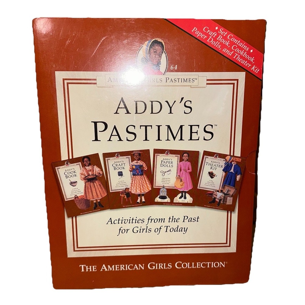 NEW American Girls Pastimes Addy's Collection Complete Set Of 4 Activity‎ Books